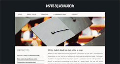 Desktop Screenshot of inspire-squashacademy.com